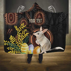 Australia Easter Indigenous Personalized Hooded Blanket Cute Easter Bilby