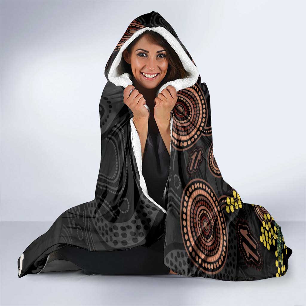 Australia Easter Indigenous Personalized Hooded Blanket Cute Easter Bilby