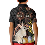 Australia Easter Indigenous Personalized Kid Polo Shirt Cute Easter Bilby