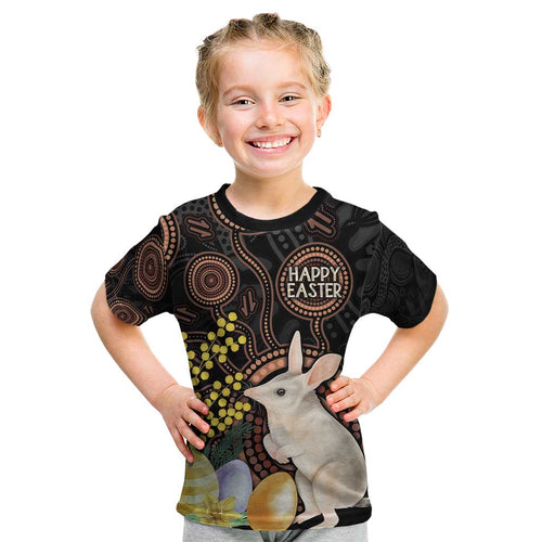 Australia Easter Indigenous Personalized Kid T Shirt Cute Easter Bilby