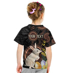 Australia Easter Indigenous Personalized Kid T Shirt Cute Easter Bilby