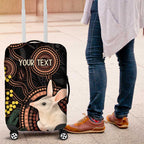 Australia Easter Indigenous Personalized Luggage Cover Cute Easter Bilby
