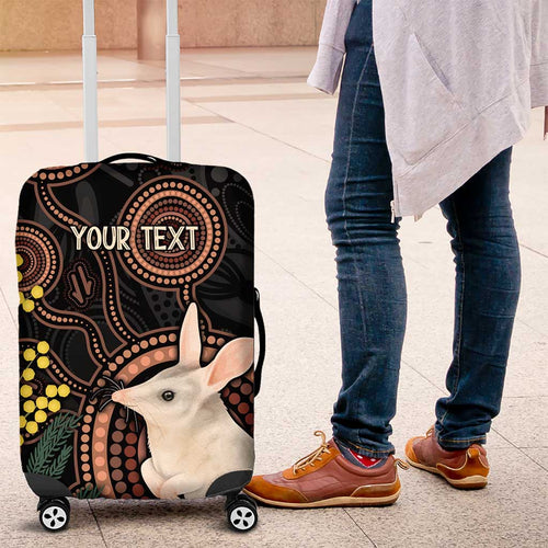 Australia Easter Indigenous Personalized Luggage Cover Cute Easter Bilby