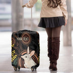 Australia Easter Indigenous Personalized Luggage Cover Cute Easter Bilby