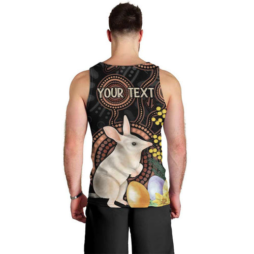 Australia Easter Indigenous Personalized Men Tank Top Cute Easter Bilby