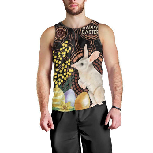 Australia Easter Indigenous Personalized Men Tank Top Cute Easter Bilby