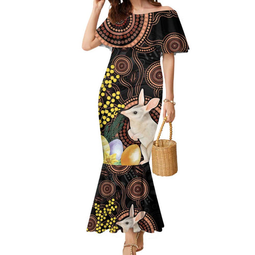 Australia Easter Indigenous Personalized Mermaid Dress Cute Easter Bilby