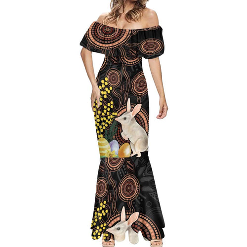 Australia Easter Indigenous Personalized Mermaid Dress Cute Easter Bilby