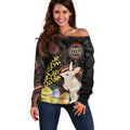 Australia Easter Indigenous Personalized Off Shoulder Sweater Cute Easter Bilby