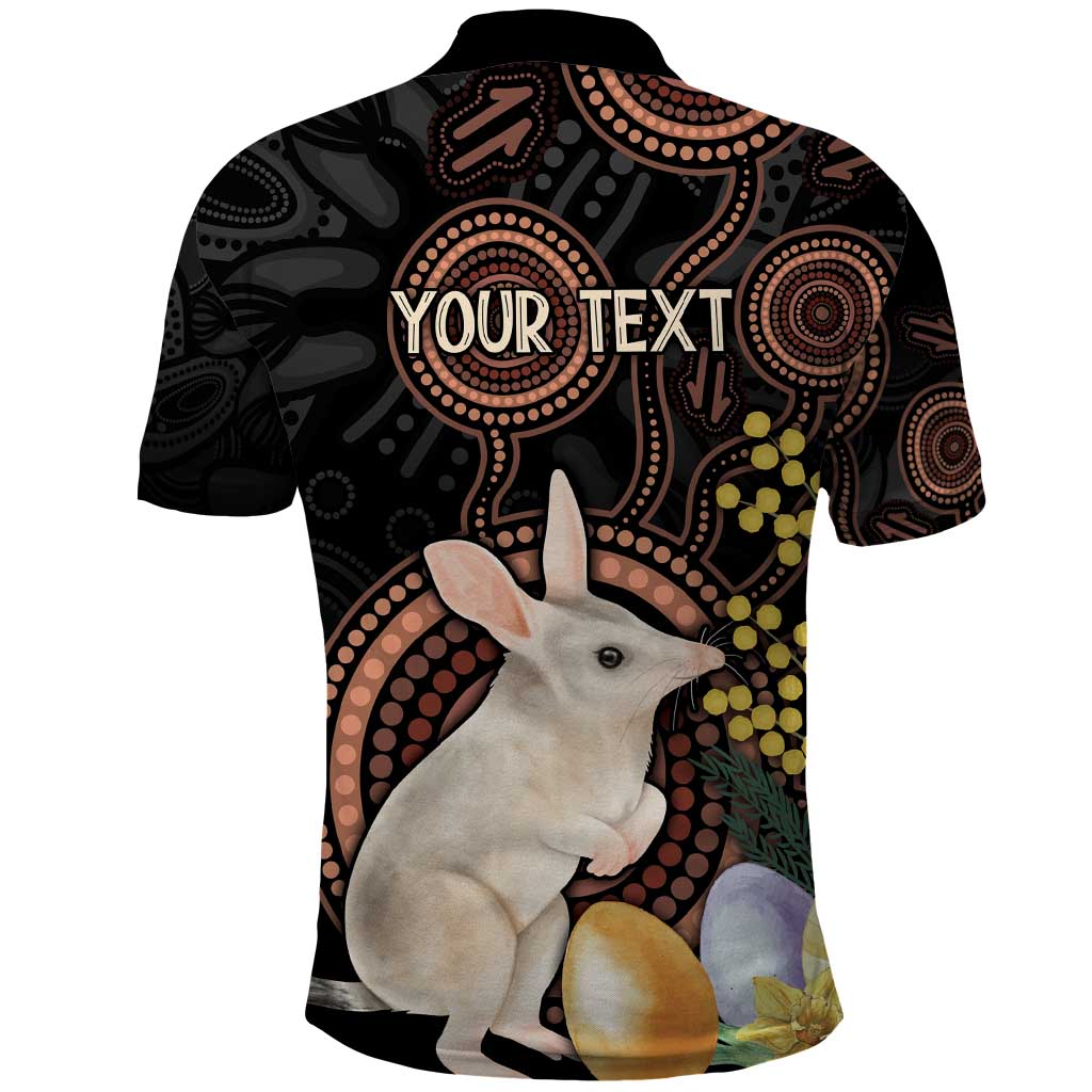 Australia Easter Indigenous Personalized Polo Shirt Cute Easter Bilby