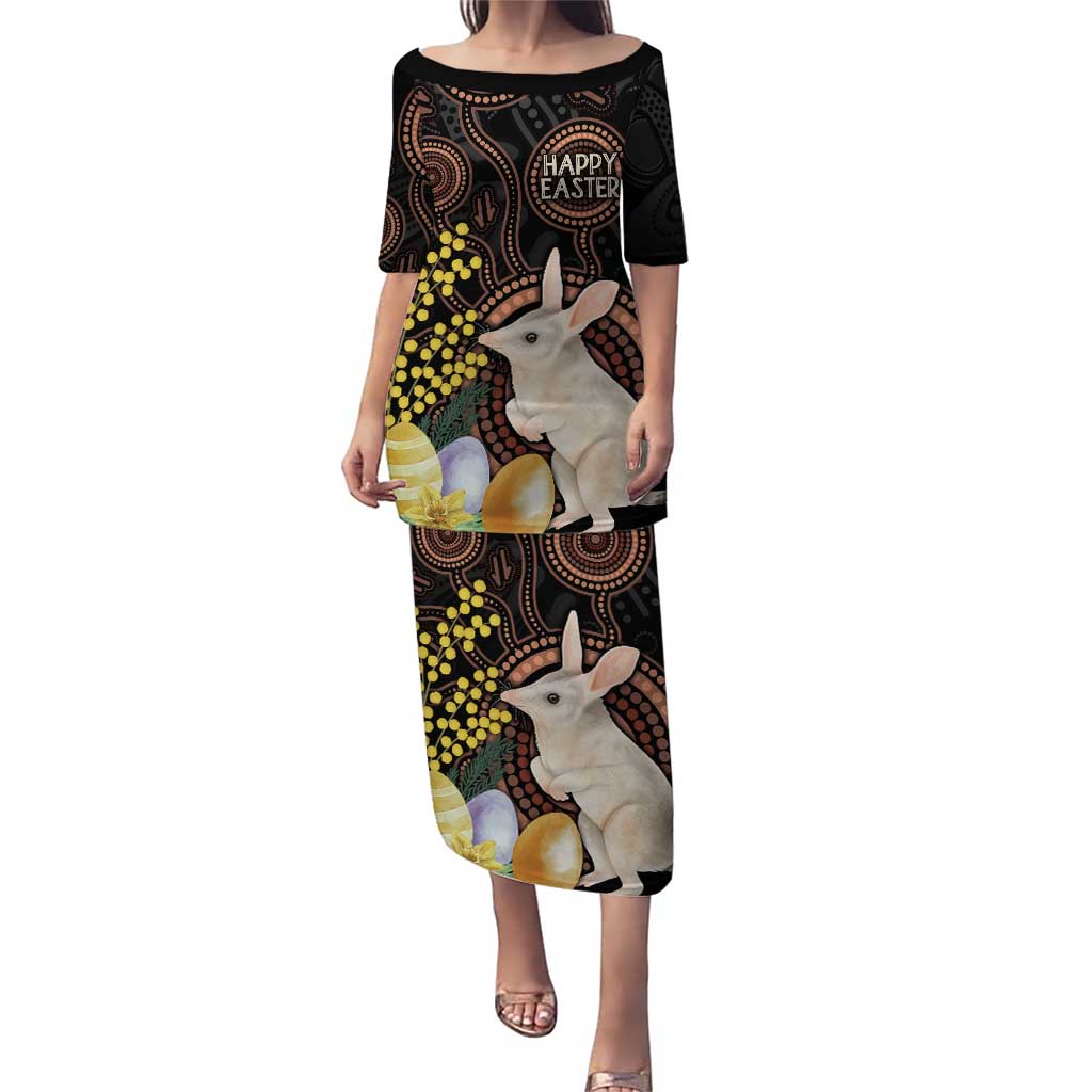 Australia Easter Indigenous Personalized Puletasi Cute Easter Bilby