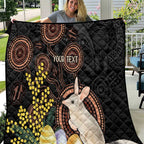 Australia Easter Indigenous Personalized Quilt Cute Easter Bilby