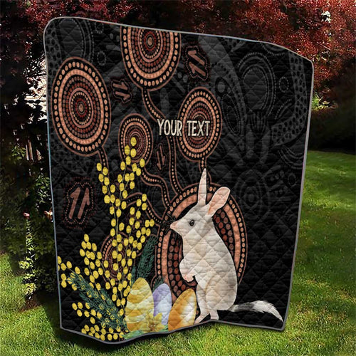 Australia Easter Indigenous Personalized Quilt Cute Easter Bilby