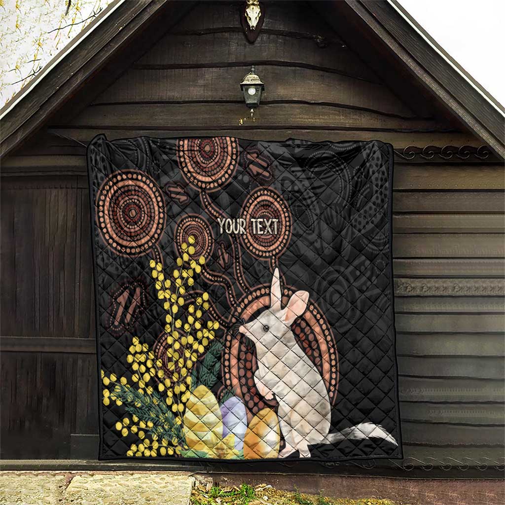 Australia Easter Indigenous Personalized Quilt Cute Easter Bilby