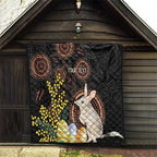 Australia Easter Indigenous Personalized Quilt Cute Easter Bilby