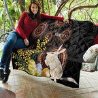Australia Easter Indigenous Personalized Quilt Cute Easter Bilby