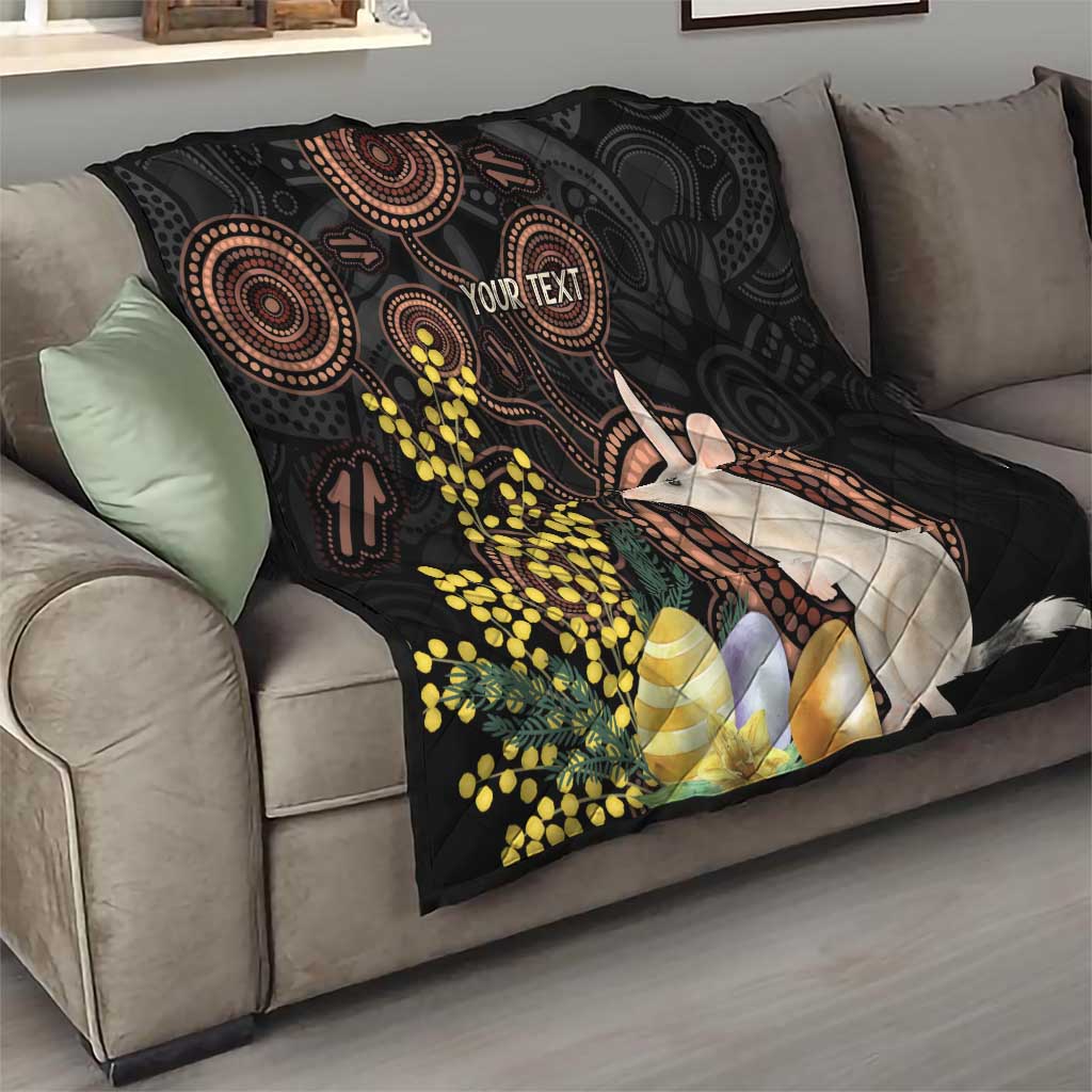 Australia Easter Indigenous Personalized Quilt Cute Easter Bilby