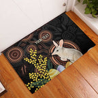 Australia Easter Indigenous Personalized Rubber Doormat Cute Easter Bilby