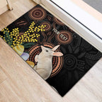 Australia Easter Indigenous Personalized Rubber Doormat Cute Easter Bilby