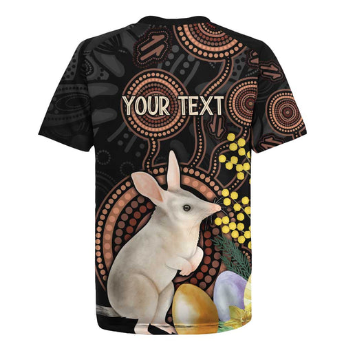 Australia Easter Indigenous Personalized Rugby Jersey Cute Easter Bilby