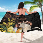 Australia Easter Indigenous Personalized Sarong Cute Easter Bilby