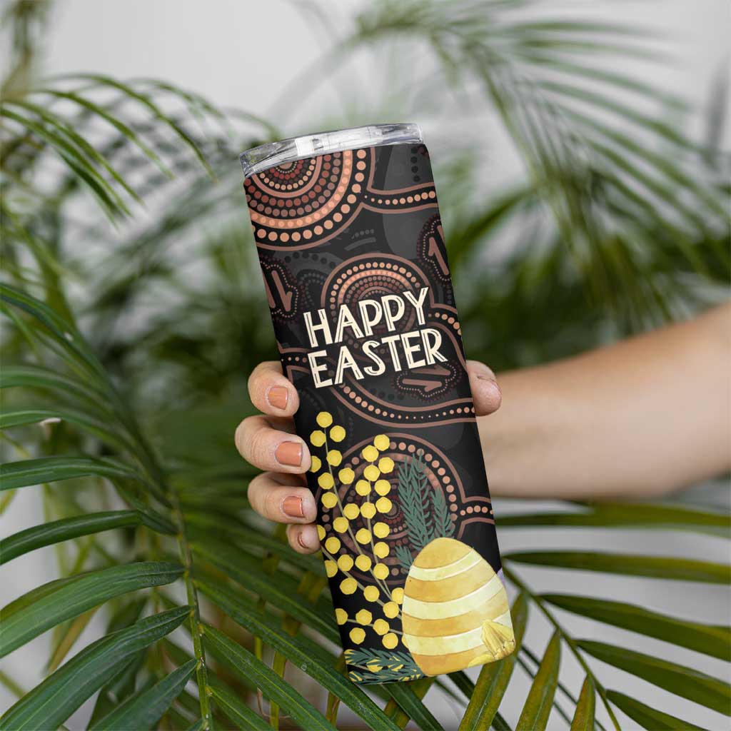 Australia Easter Indigenous Personalized Skinny Tumbler Cute Easter Bilby