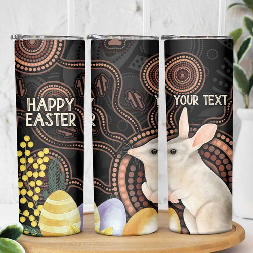 Australia Easter Indigenous Personalized Skinny Tumbler Cute Easter Bilby