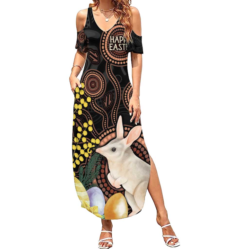 Australia Easter Indigenous Personalized Summer Maxi Dress Cute Easter Bilby