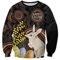 Australia Easter Indigenous Personalized Sweatshirt Cute Easter Bilby