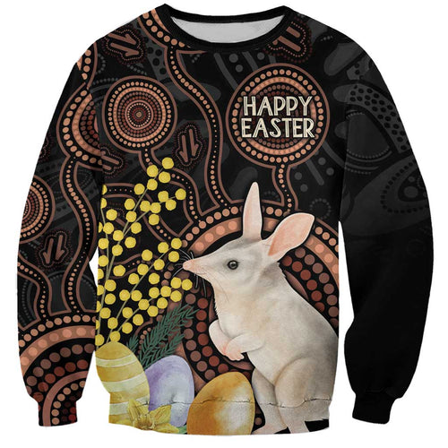 Australia Easter Indigenous Personalized Sweatshirt Cute Easter Bilby