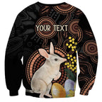 Australia Easter Indigenous Personalized Sweatshirt Cute Easter Bilby