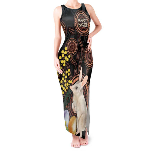 Australia Easter Indigenous Personalized Tank Maxi Dress Cute Easter Bilby
