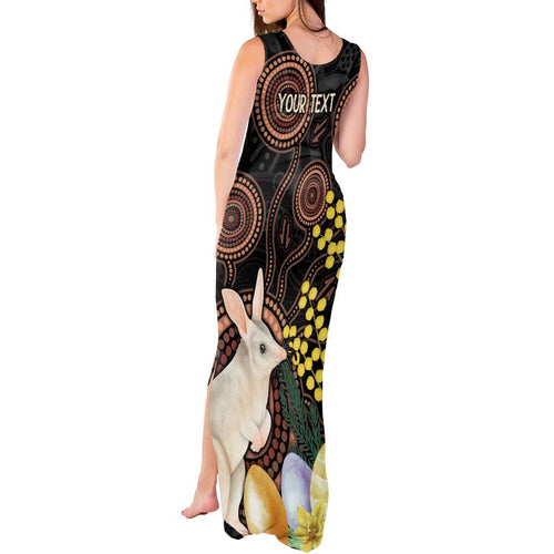 Australia Easter Indigenous Personalized Tank Maxi Dress Cute Easter Bilby