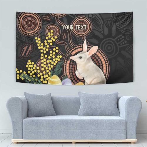 Australia Easter Indigenous Personalized Tapestry Cute Easter Bilby