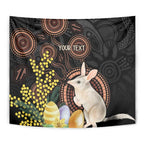 Australia Easter Indigenous Personalized Tapestry Cute Easter Bilby