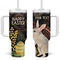 Australia Easter Indigenous Personalized Tumbler With Handle Cute Easter Bilby