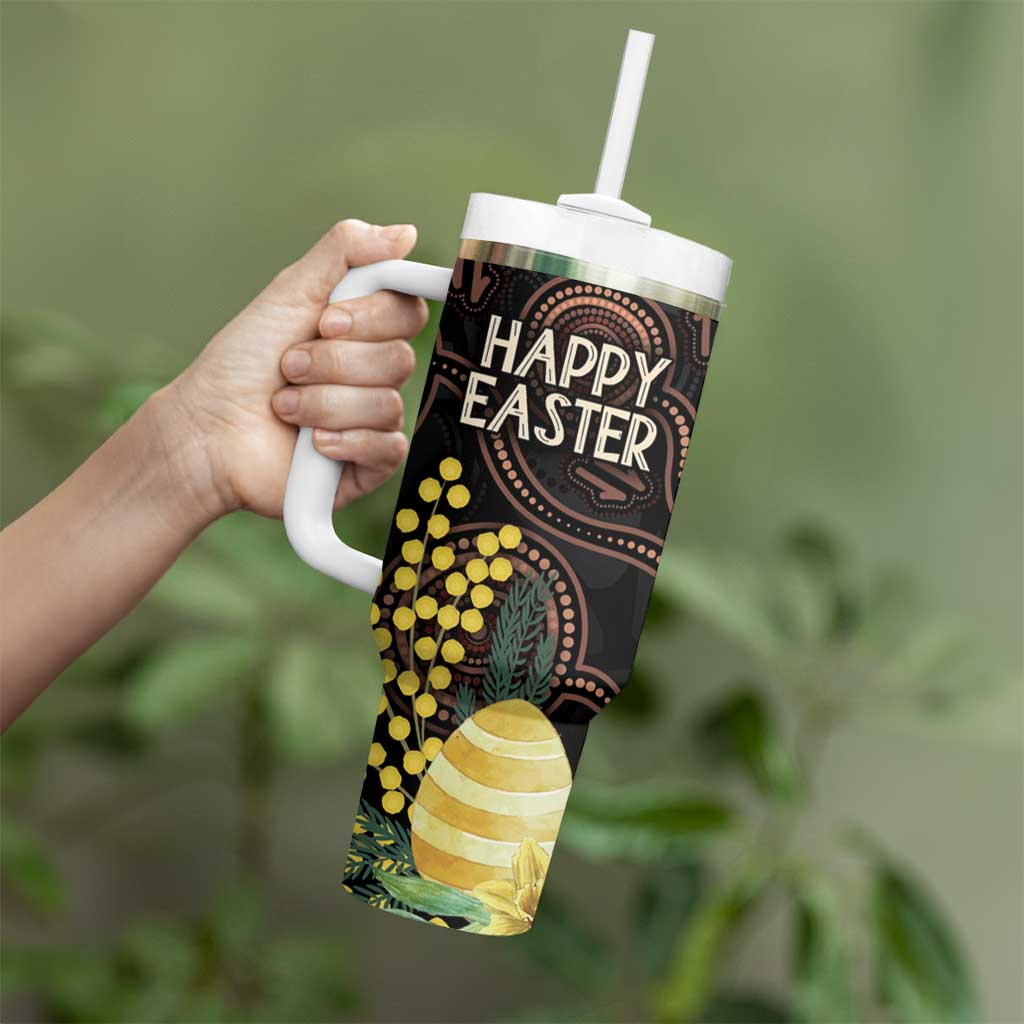 Australia Easter Indigenous Personalized Tumbler With Handle Cute Easter Bilby
