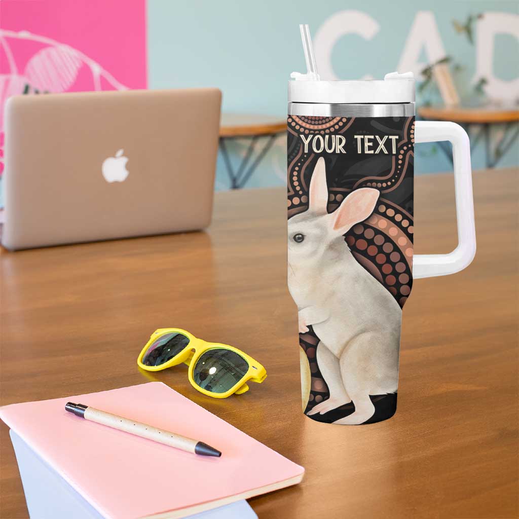 Australia Easter Indigenous Personalized Tumbler With Handle Cute Easter Bilby
