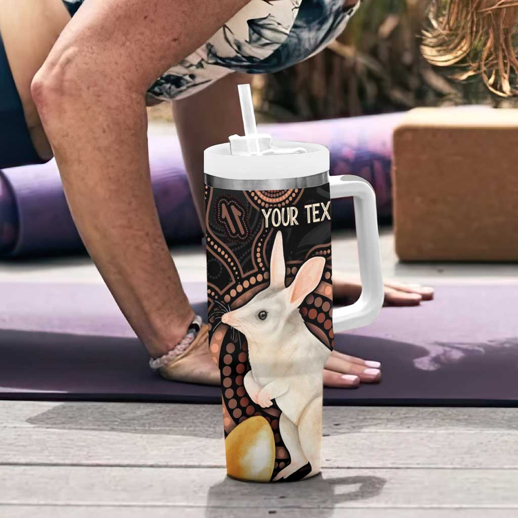 Australia Easter Indigenous Personalized Tumbler With Handle Cute Easter Bilby