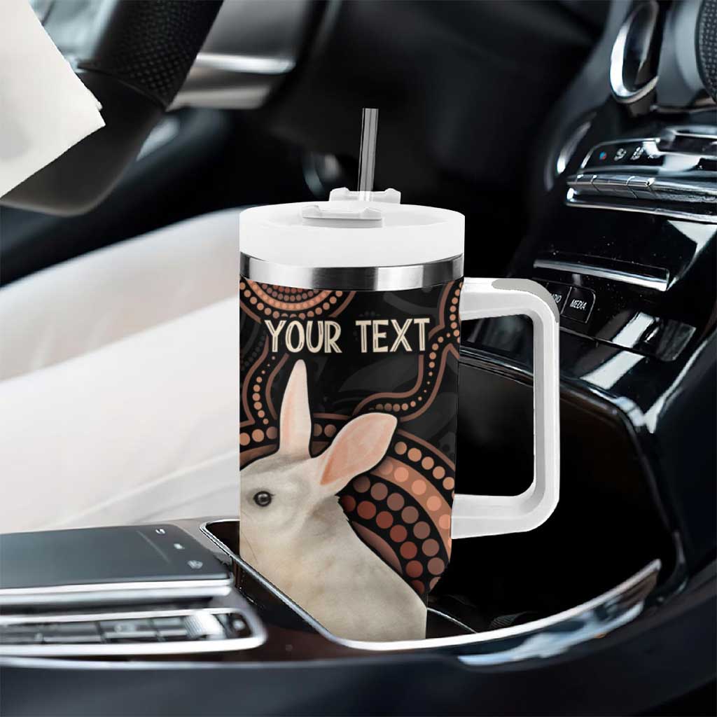 Australia Easter Indigenous Personalized Tumbler With Handle Cute Easter Bilby