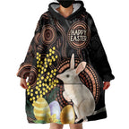 Australia Easter Indigenous Personalized Wearable Blanket Hoodie Cute Easter Bilby