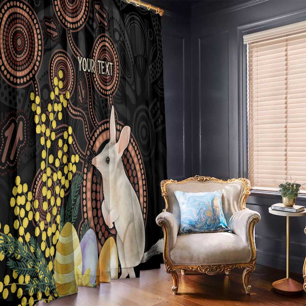 Australia Easter Indigenous Personalized Window Curtain Cute Easter Bilby