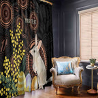 Australia Easter Indigenous Personalized Window Curtain Cute Easter Bilby