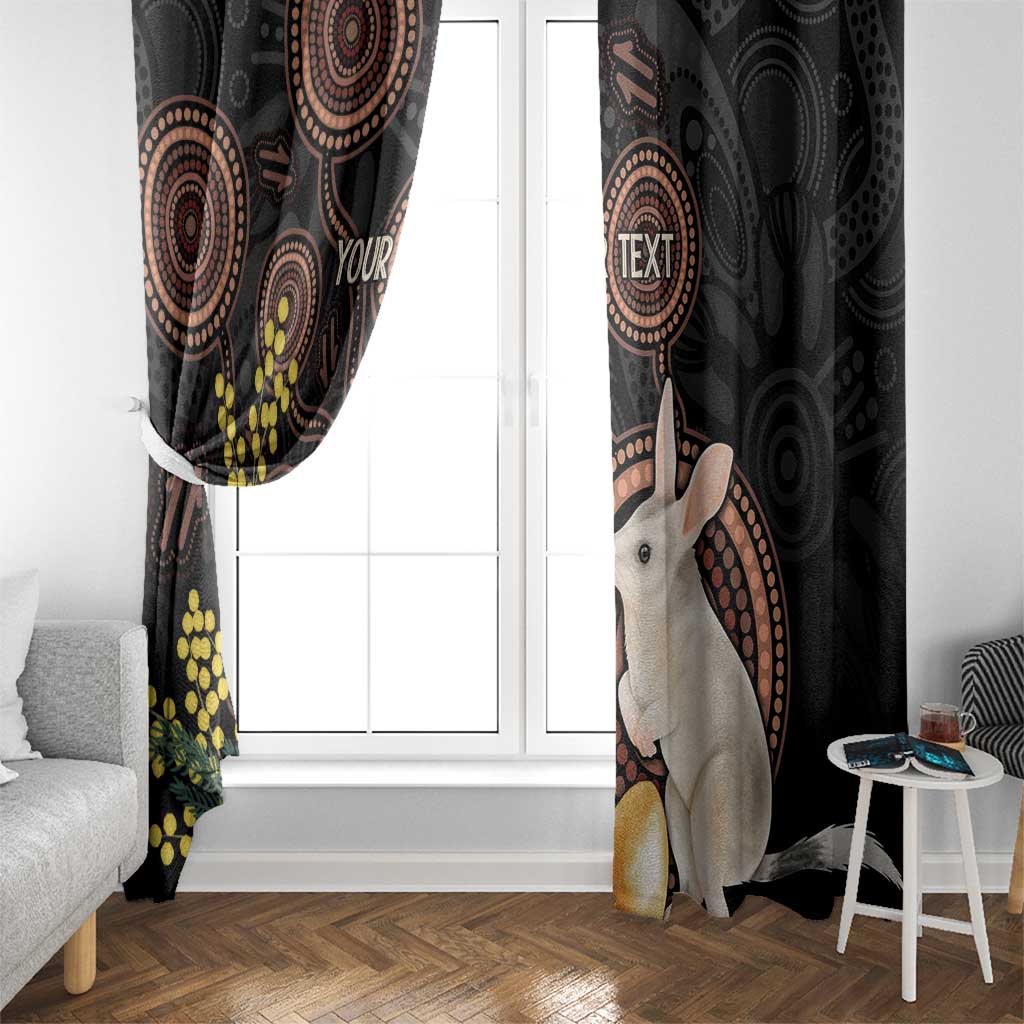 Australia Easter Indigenous Personalized Window Curtain Cute Easter Bilby