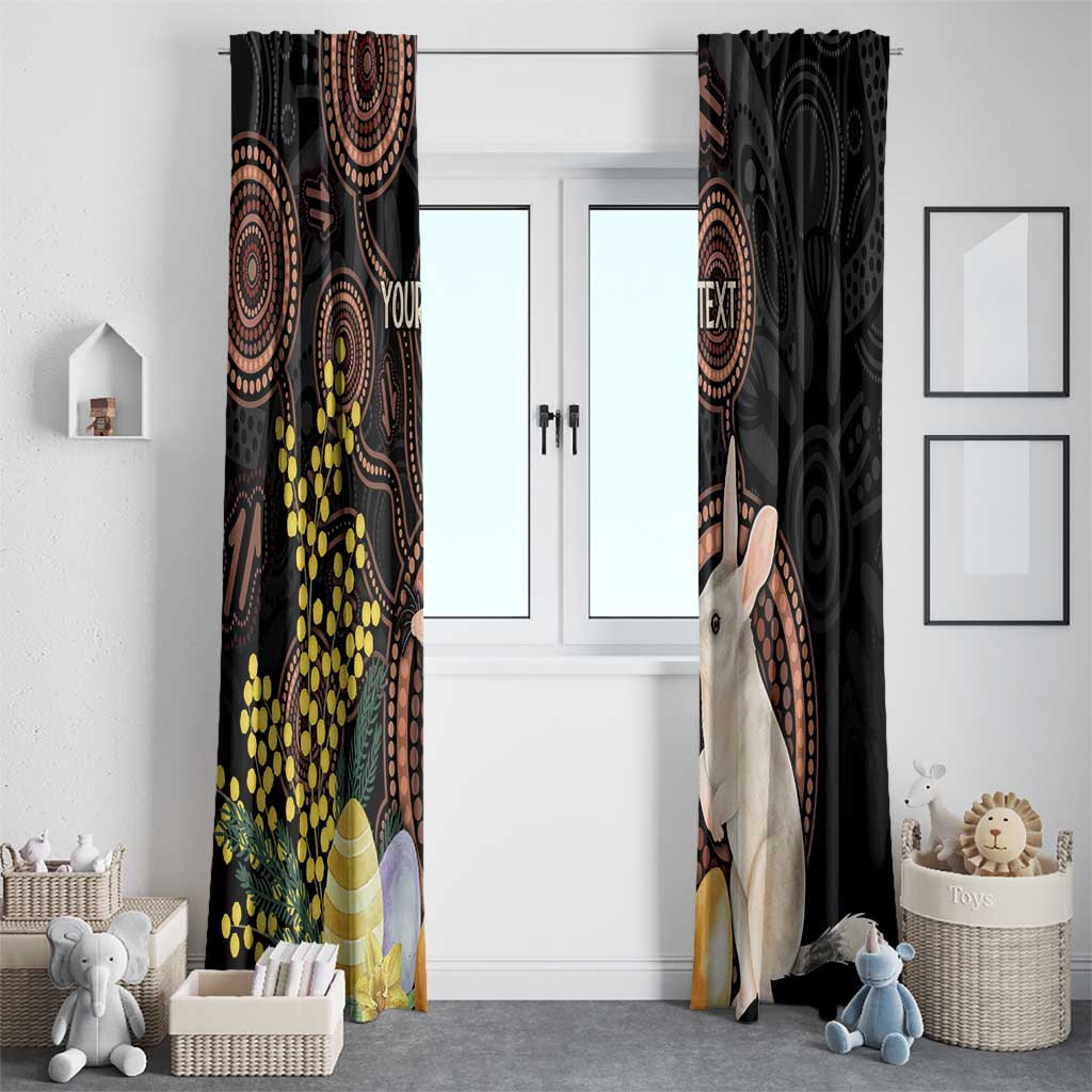 Australia Easter Indigenous Personalized Window Curtain Cute Easter Bilby