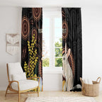 Australia Easter Indigenous Personalized Window Curtain Cute Easter Bilby