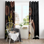 Australia Easter Indigenous Personalized Window Curtain Cute Easter Bilby