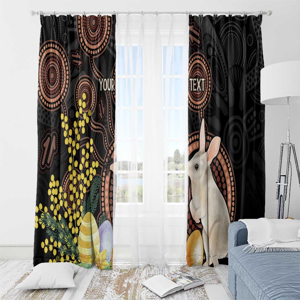 Australia Easter Indigenous Personalized Window Curtain Cute Easter Bilby