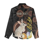 Australia Easter Indigenous Personalized Women Casual Shirt Cute Easter Bilby
