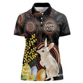 Australia Easter Indigenous Personalized Women Polo Shirt Cute Easter Bilby